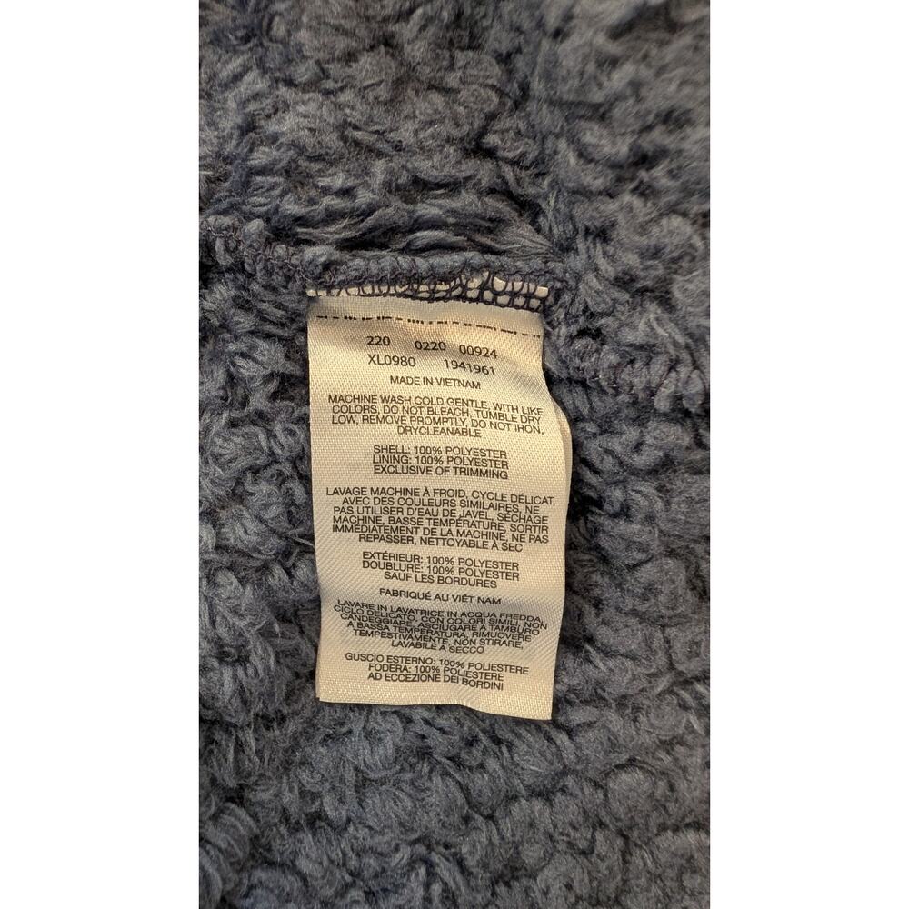 Columbia Fireside Quarter Zip Sherpa Fleece Pullover Blue Small Cozy Teddy - Picture 7 of 7